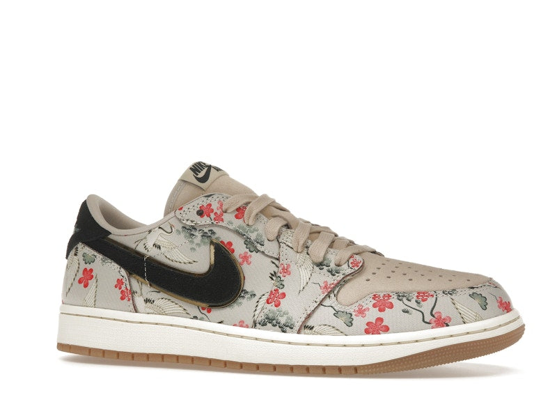 Air Jordan 1 Retro Low OG Rui Hachimura Oatmeal - Oatmeal/Jade Smoke-Black - HV8293-100 - 02