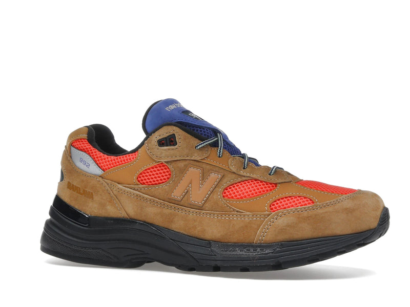 New Balance 992 Miusa Action Bronson Tan Red - Golden Brown/Flame - U992AB1 - 02