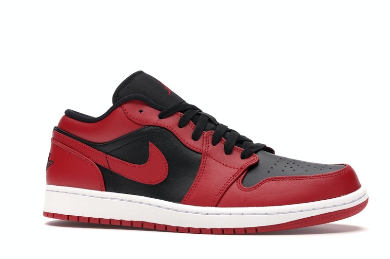 Air Jordan 1 Low Reverse Bred - Gym Red/Black-Gym Red-White - 553558-606 - 02