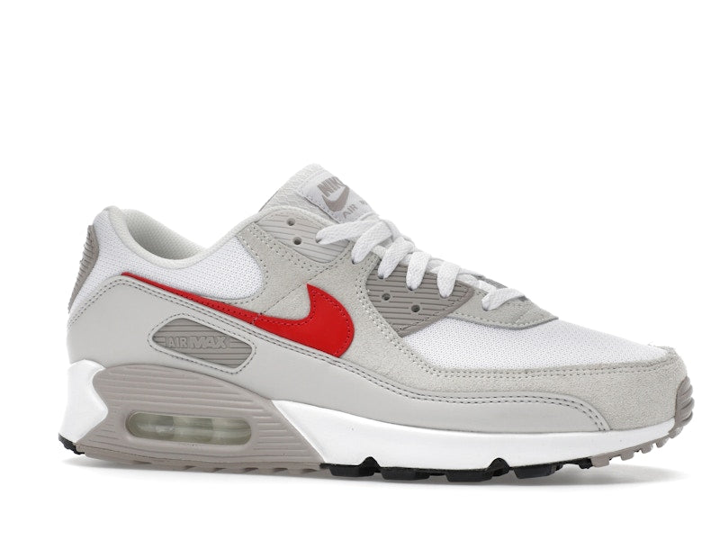 Nike Air Max 90 White College Grey Vast Grey University Red - vue 3