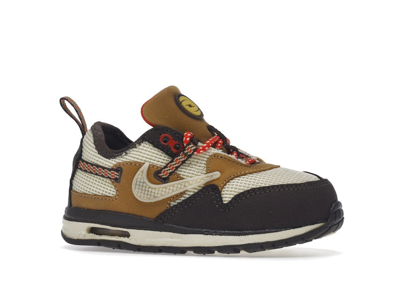 Nike Air Max 1 Travis Scott Cactus Jack Baroque Brown (TD) - Baroque Brown/Lemon Drop/Wheat/Chile Red - DN4170-200 - 02