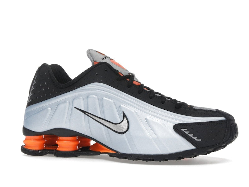 Nike Shox R4 Blue Tint Total Orange Black Metallic Silver (Women's) - Blue Tint/Total Orange/Black/Metallic Silver - AR3565-401 - 02