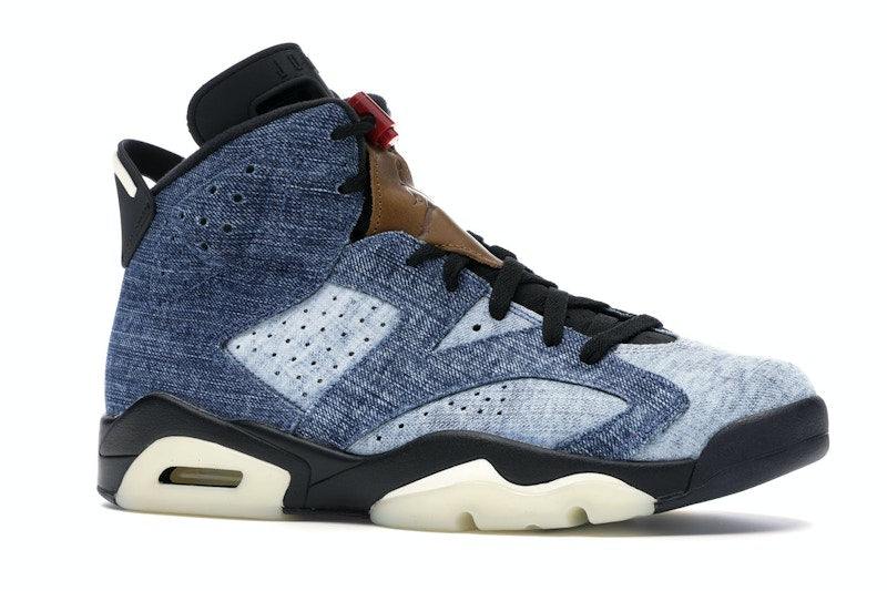 Air Jordan 6 Retro Washed Denim - Washed Denim/Sail-Varsity Red-Black - CT5350-401 - 02