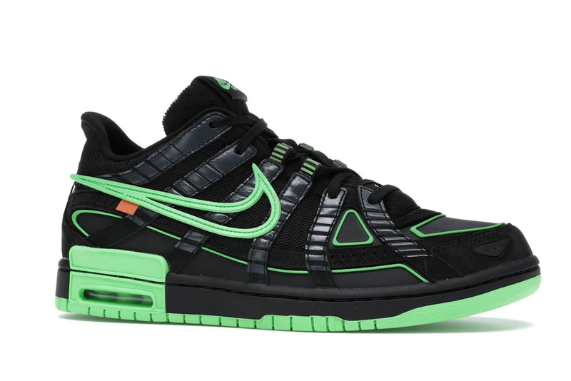 Nike Air Rubber Dunk Off White Green Strike - Black/White-Green Strike - CU6015-001 - 02