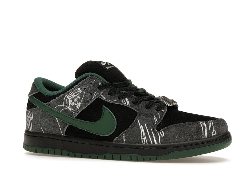 Nike SB Dunk Low There Skateboards - Black/Gorge Green-Summit White - HF7743-001 - 02