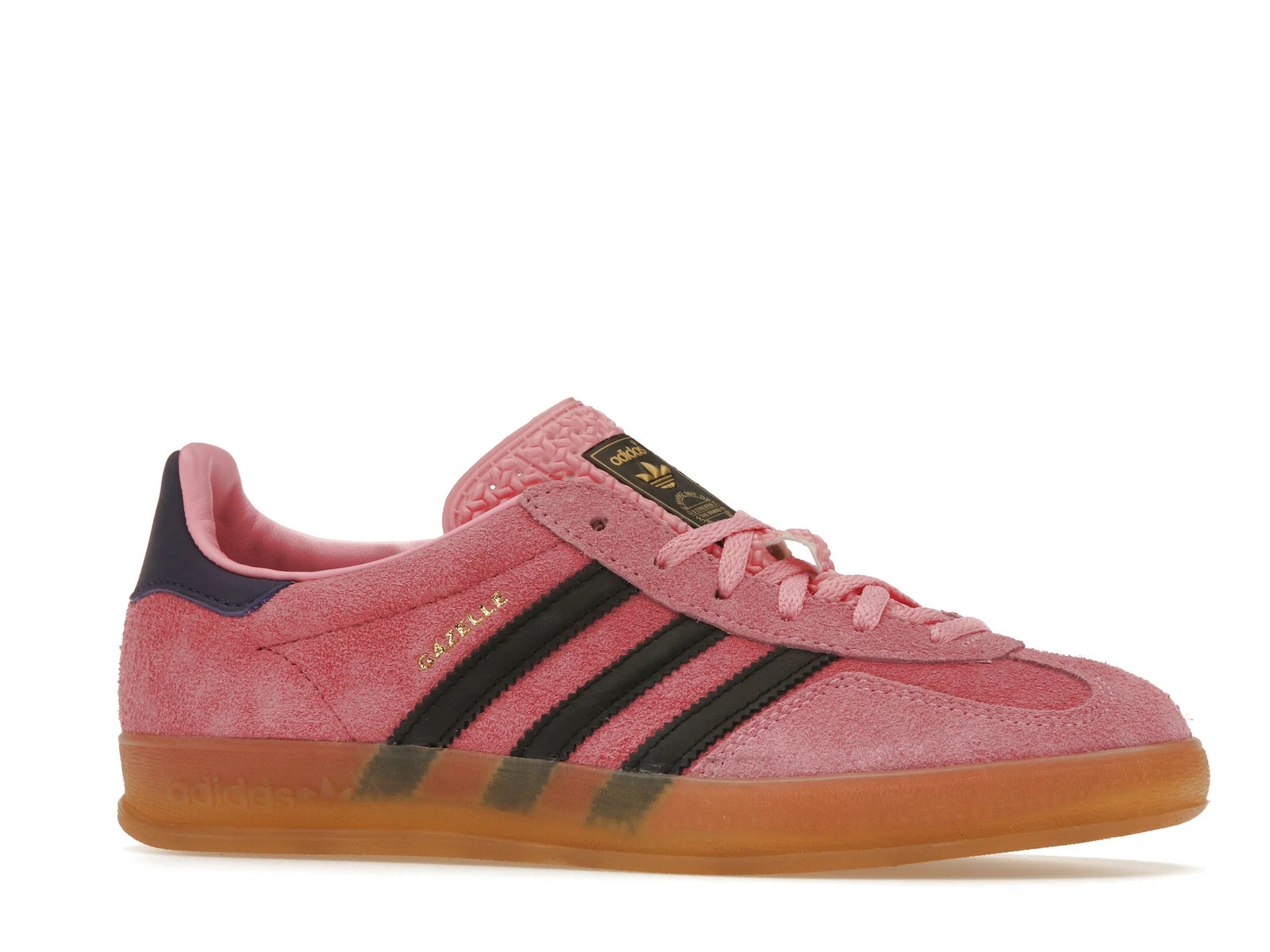 Adidas Gazelle Indoor Bliss Pink Purple Womens - Bliss Pink/Core Black/Collegiate Purple - IE7002 - 02