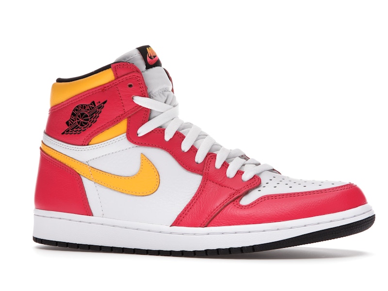 Air Jordan 1 Retro High OG Light Fusion Red - Light Fusion Red/White-Laser Orange-Black - 555088-603 - 02