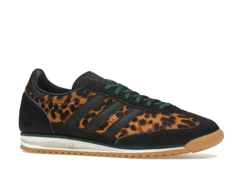 adidas SL 72 OG Leopard Print Collegiate Green (Women's) - Core Black/Off White/Collegiate Green - JI0187 - 02