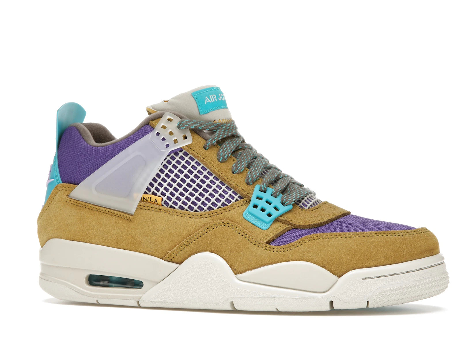 Air Jordan 4 Retro SP 30th Anniversary Union Desert Moss - Desert Moss/Turquoise Blue-Dark Iris - DJ5718-300 - 02