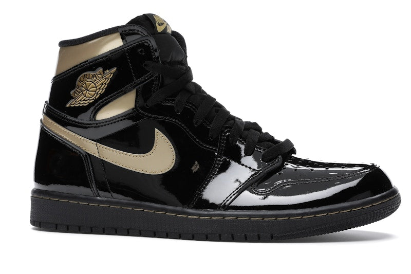 Air Jordan 1 Retro High Black Metallic Gold (2020) - Black/Black-Metallic Gold - 555088-032 - 02