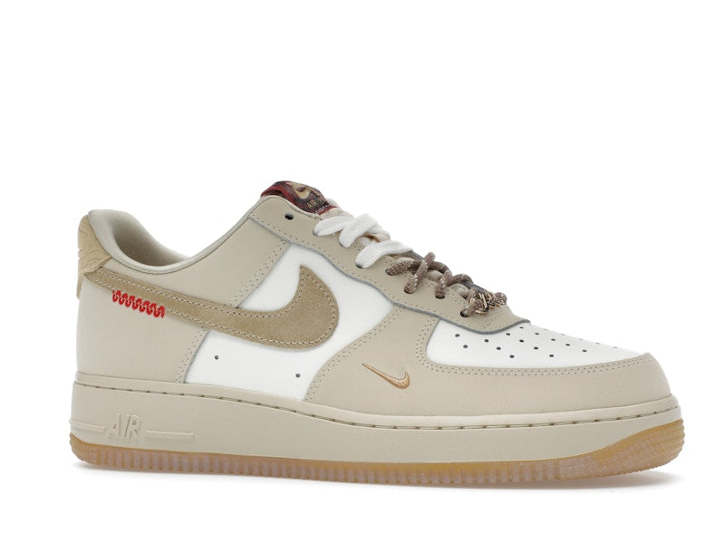 Nike Air Force 1 Low Year of the Snake (Women's) - Sail/Team Gold/Light Khaki/Parachute Beige/University Red/Metallic Gold - HV5990-172 - 02