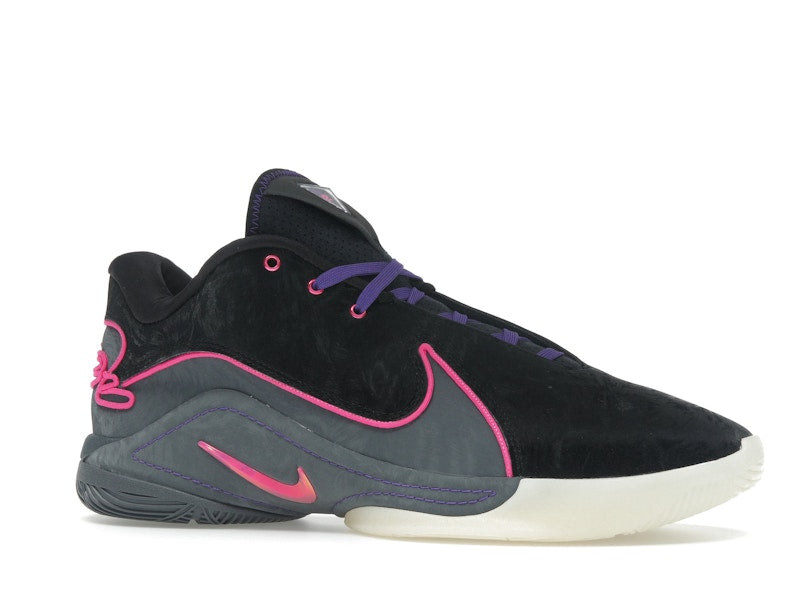 Nike LeBron 22 Blacklight - Black/Laser Fuchsia/Dark Grey/Field Purple/Guava Ice/Vapor Green - FZ1094-001 - 02
