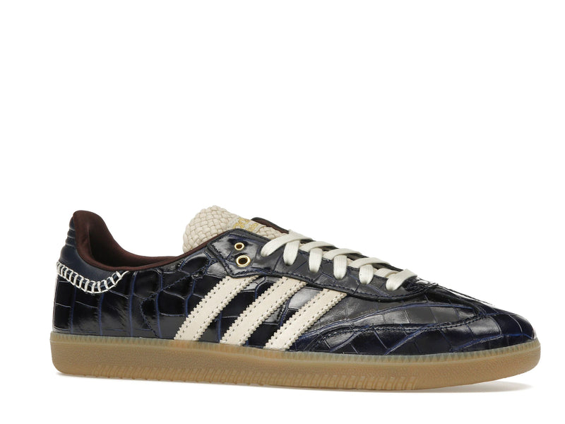 Adidas Samba Wales Bonner Navy Croc - Collegiate Navy/Wonder White/Night Red - JH9825 - 02