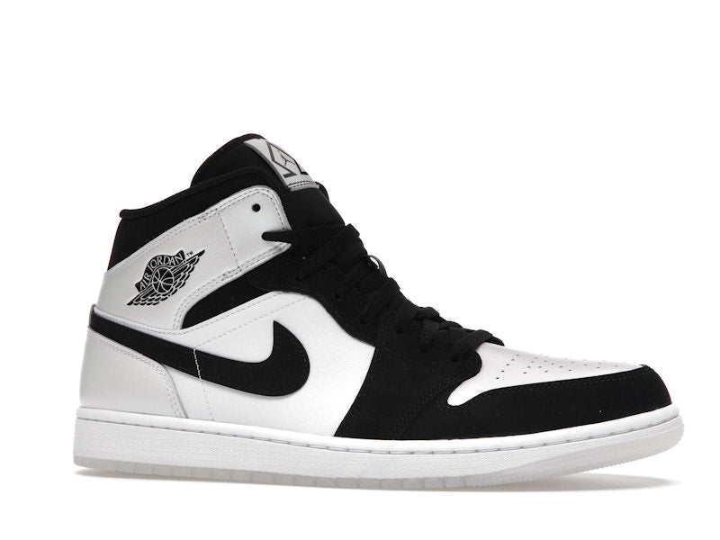 Air Jordan 1 Mid Diamond Shorts - White/Black - DH6933-100 - 02