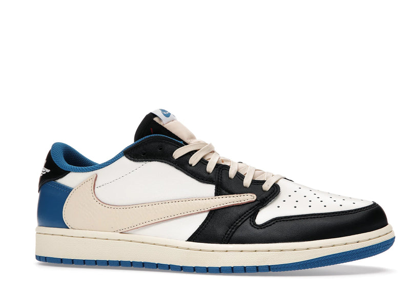 Air Jordan 1 Low Fragment Design X Travis Scott - White/Black-Royal-Sail - DM7866-140 - 02