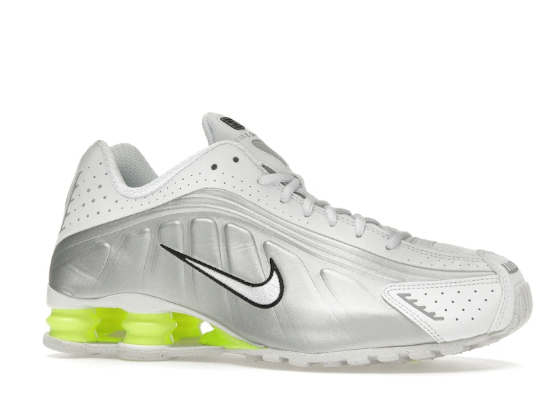 Nike Shox R4 White Metallic Silver Volt - White/Metallic Silver/Volt - AR3565-102 - 02