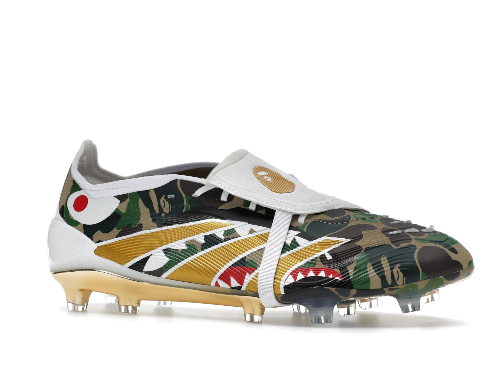 Adidas Predator Elite Foldover Tongue Fg Bape Green Camo - Hemp/Gold Metallic/White - JS3104 - 02