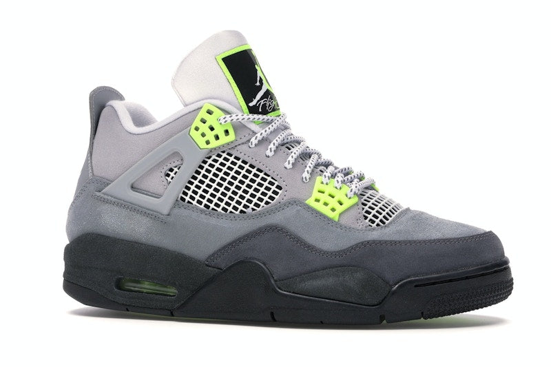 Air Jordan 4 Retro SE Neon - Cool Grey/Volt-Wolf Grey-Anthracite - CT5342-007 - 02