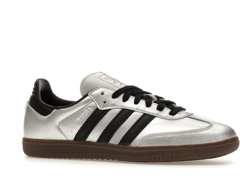 adidas Samba OG Silver Metallic Black Gum (Women's) - Silver Metallic/Core Black/Gum 5 - JI4218 - 02