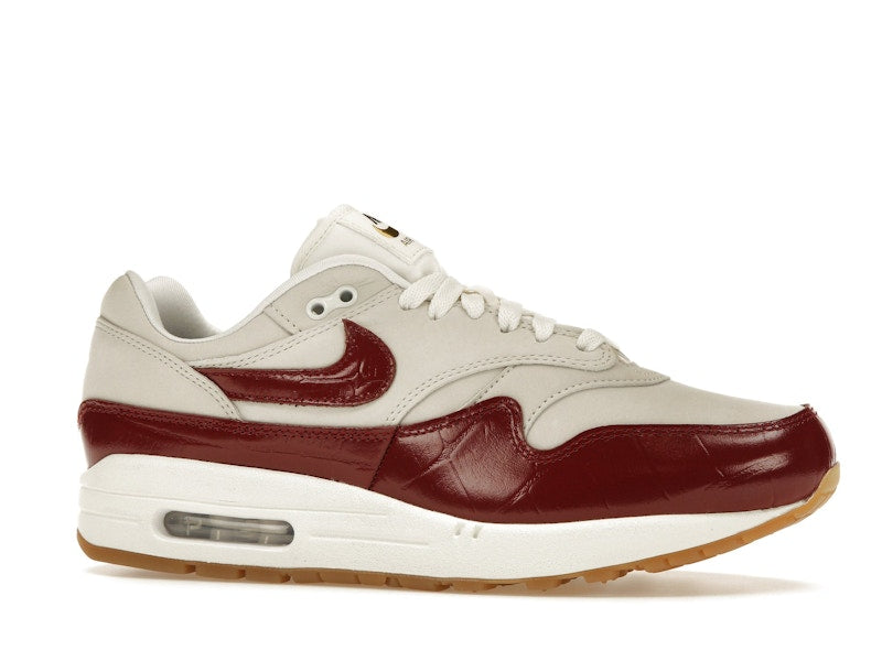 Nike Air Max 1 LX Team Red (Women's) - Sail/Sail/Gum Light Brown/Team Red - FJ3169-100 - 02