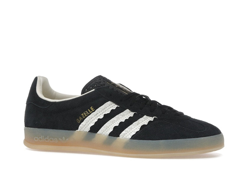 adidas Gazelle Indoor Core Black Cream White Gum (Women's) - Core Black/Cream White/Gum - JS1412 - 02