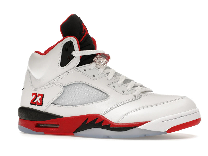 Air Jordan 5 Retro Fire Red Black Tongue (2025) - White/Fire Red/Black - HQ7978-101 - 02