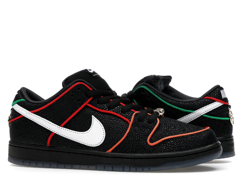 Nike SB Dunk Low Bronx Girls Skate - Black/White/Challenge Red/Total Orange/Lucky Green/Smoke Grey - HV1664-001 - 02