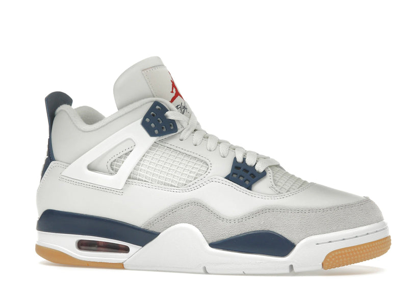 Air Jordan 4 Retro SB Navy - Summit White/White/Navy/Neutral Grey/Gum Yellow/Varsity Red - DR5415-100 - 02