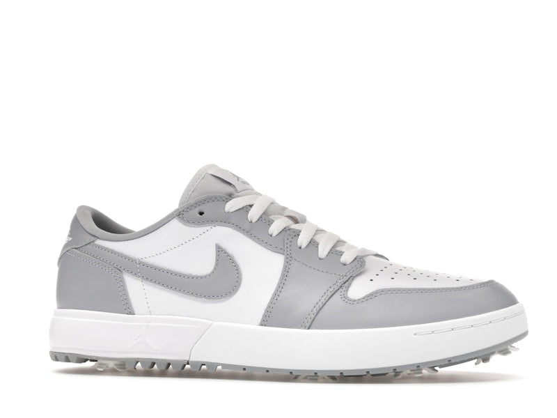 Jordan 1 Low Golf Spiked Wolf Grey White - vue 3