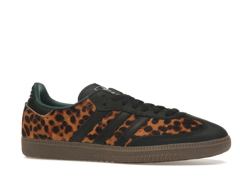 Adidas Samba OG Black Green Leopard - Core Black/Collegiate Green/Cream White - JI2735 - 02