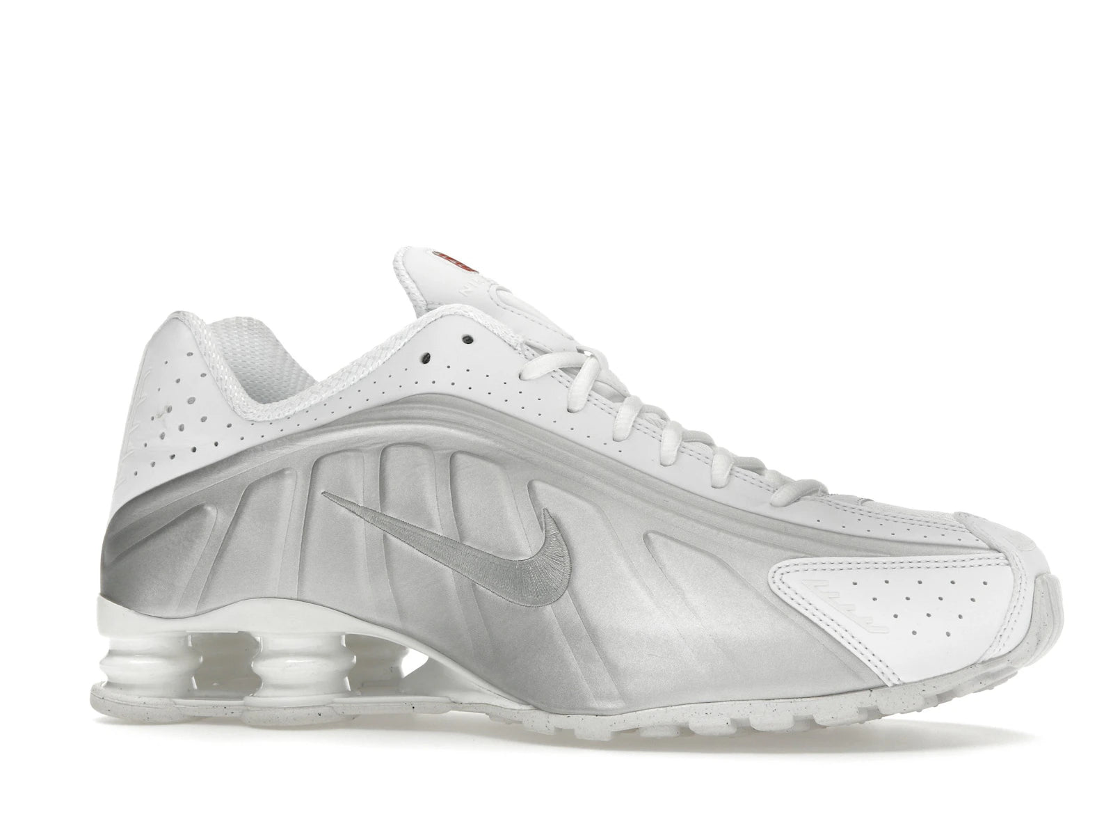 Nike Shox R4 White Bright Crimson Metallic Silver - White/White/Bright Crimson/Metallic Silver - HQ1988-101 - 02