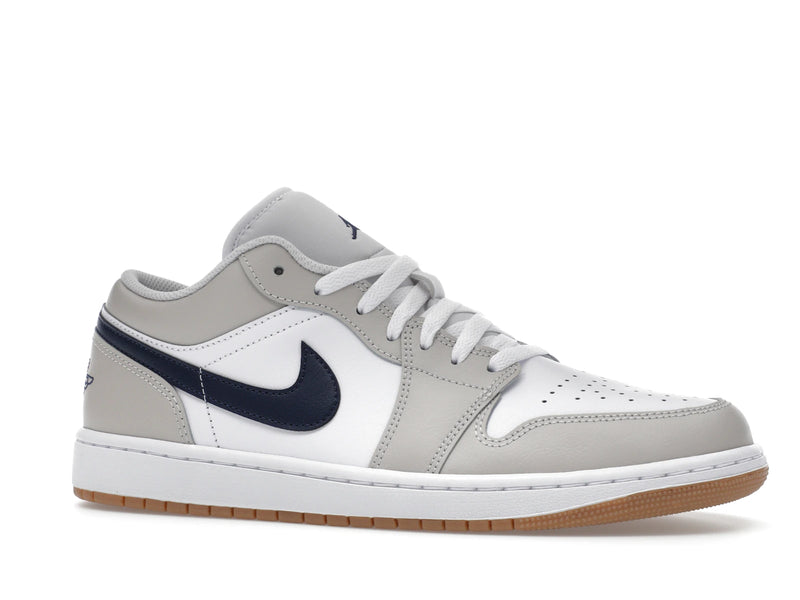 Air Jordan 1 Low Midnight Navy Neutral Grey - White/Neutral Grey/Gum Medium Brown/Midnight Navy - 553558-146 - 02