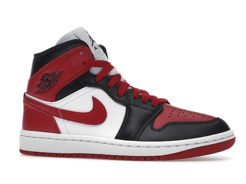 Air Jordan 1 Mid Alternate Bred Toe (W) - White/Red/Black - BQ6472-079 - 02