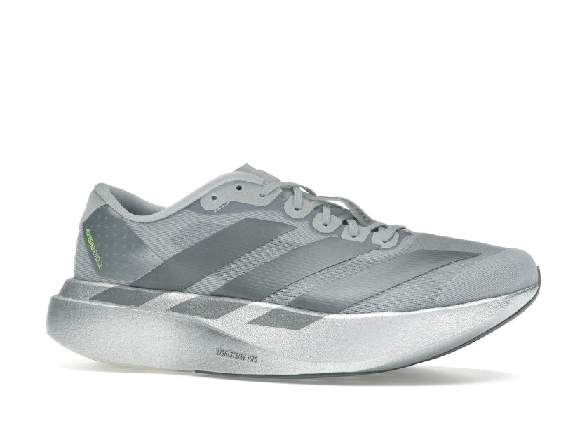 adidas Adizero Evo SL Silver Metallic Lucid Red - vue 3
