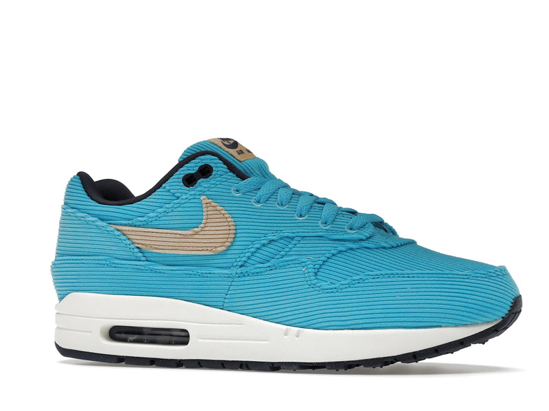 Nike Air Max 1 Corduroy Baltic Blue - Baltic Blue/Sesame-Gridiron-Sail - FB8915-400 - 02