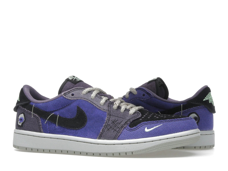 Air Jordan 1 Retro Low OG Zion Williamson Voodoo Alternate - Regency Purple/Vapor Green/Black/Dark Raisin/Daybreak/Light Silver - IH2309-500 - 02