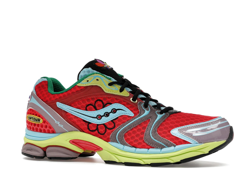 Saucony Progrid Triumph 4 Jae Tips Flowers Grow Uptown Poison Ivy - Red/Yellow/Multi-Color - S70966-1 - 02