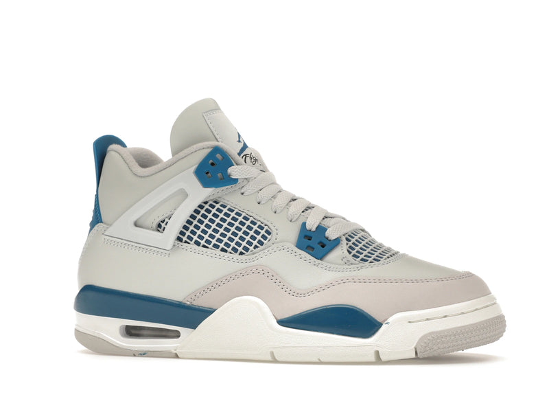 Air Jordan 4 Retro Military Blue (2024) (GS) - Off-White/Military Blue/Neutral Grey - HF4281-141 - 02