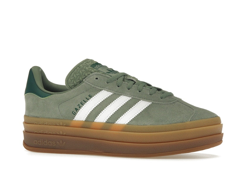 adidas Gazelle Bold Silver Green Gum (Womens) - Silver Green/Cloud White/Collegiate Green - ID6998 - 02