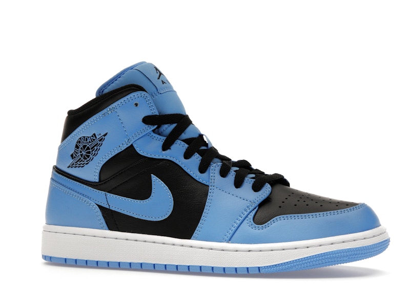Air Jordan 1 Mid Azul Universitario Negro - vista 2