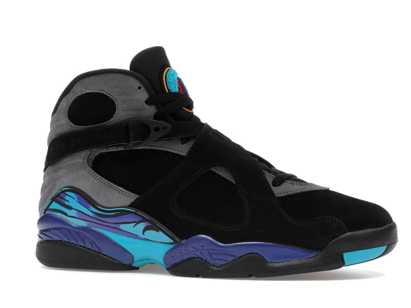 Air Jordan 8 Retro Aqua (2025) - Black/True Red-Iron Grey-Bright Concord-Aquatone - 305381-006 - 02