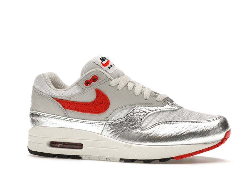 Nike Air Max 1 PRM SE Hot Sauce - White/Chile Red-Metallic Silver-Neutral Grey-Sail-Fir - HF7746-100 - 02