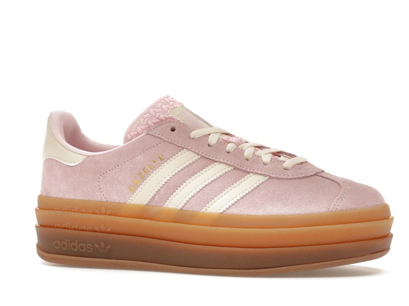 adidas Gazelle Bold Clear Pink Cream White (Women's) - Clear Pink /Cream White/Gold Metallic - JQ7777 - 02
