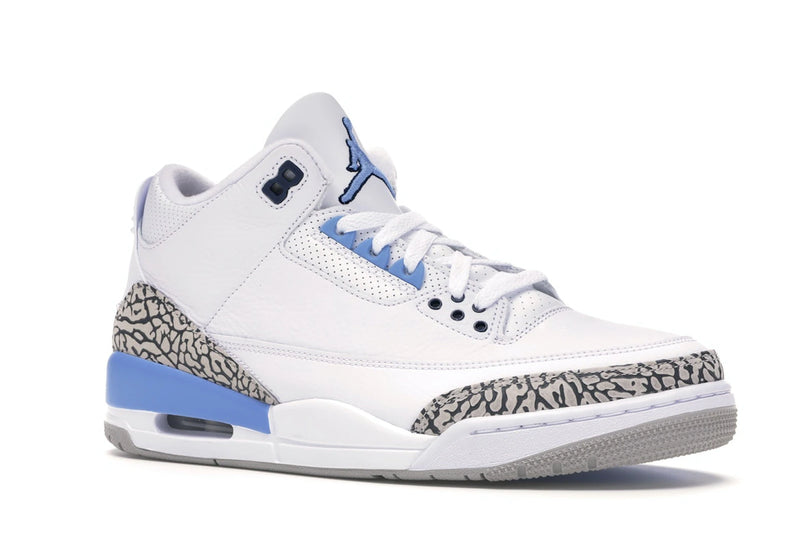 Air Jordan 3 Retro Unc (2020) - White/Valor Blue-Tech Grey - CT8532-104 - 03