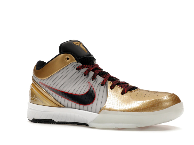 Nike Kobe 4 Protro Gold Medal (2024) - White/Dark Obsidian/Varsity Red/Metallic Gold - FQ3544-100 - 03