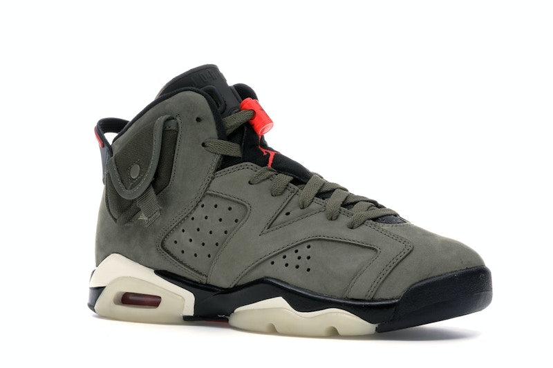 Air Jordan 6 Retro Travis Scott (GS) - Medium Olive/Black-Sail-University Red - CN1085-200 - 03