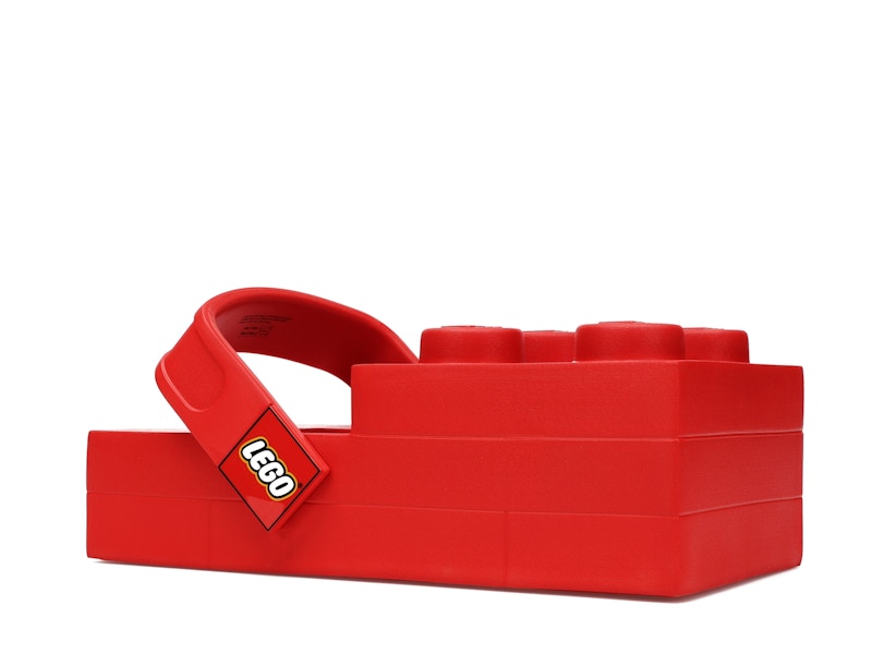 Crocs Brick Clog Lego Red - back view