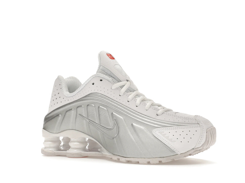 Nike Shox R4 White Metallic (W) - White/White-Metallic Silver-Max Orange - AR3565-101 - 03