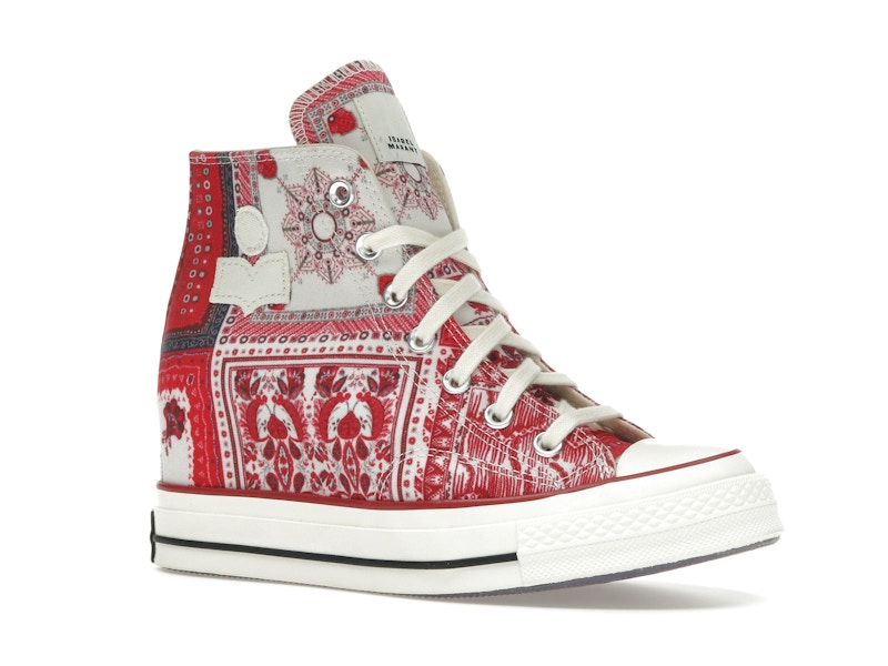 Converse Chuck 70 Internal Wedge Hi Isabel Marant Vanilla Ice Red (Women's) - vue 4