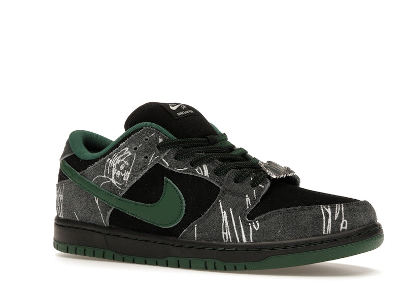 Nike SB Dunk Low There Skateboards - Black/Gorge Green-Summit White - HF7743-001 - 03